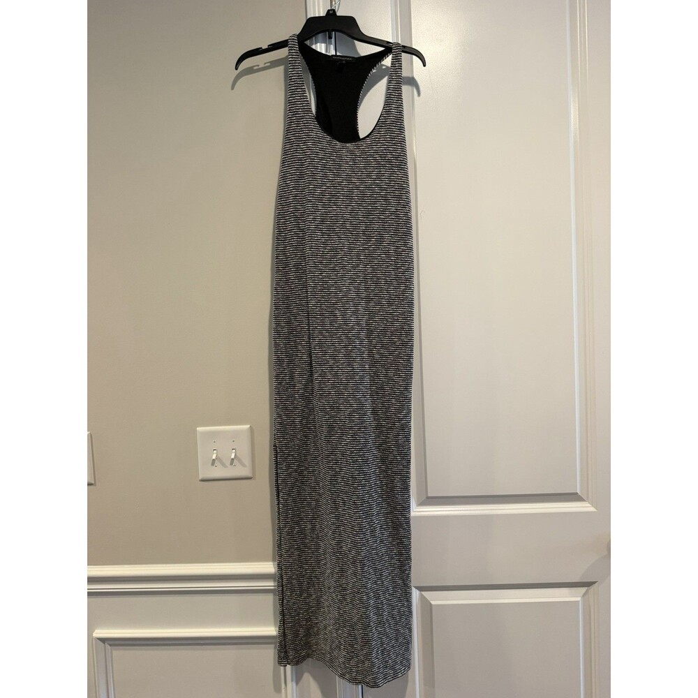 Banana Republic Black White Striped Sleeveless Maxi Dress Size M